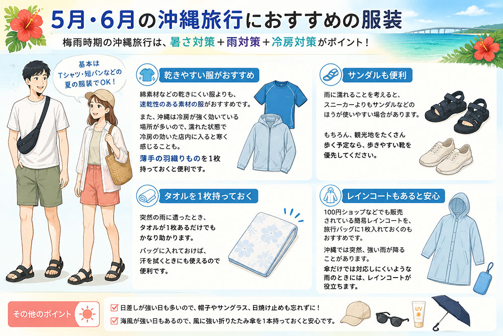 5月6月の沖縄旅行の服装