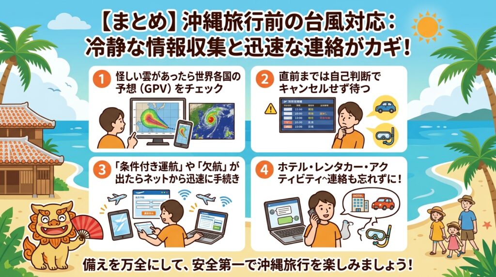 台風時の対処法-出発前