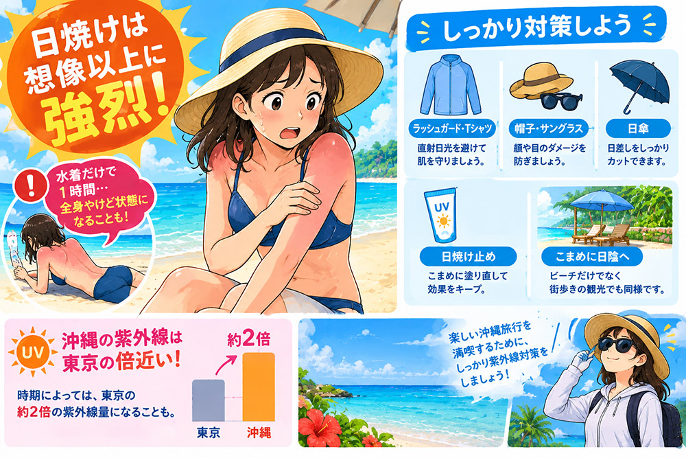 日焼けに注意