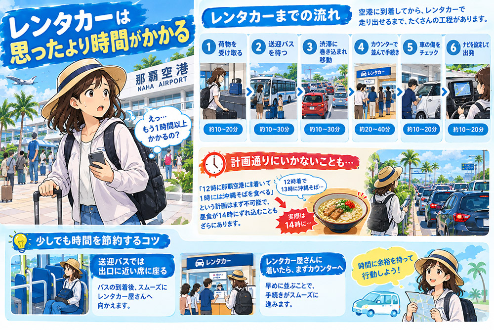 レンタカーの注意