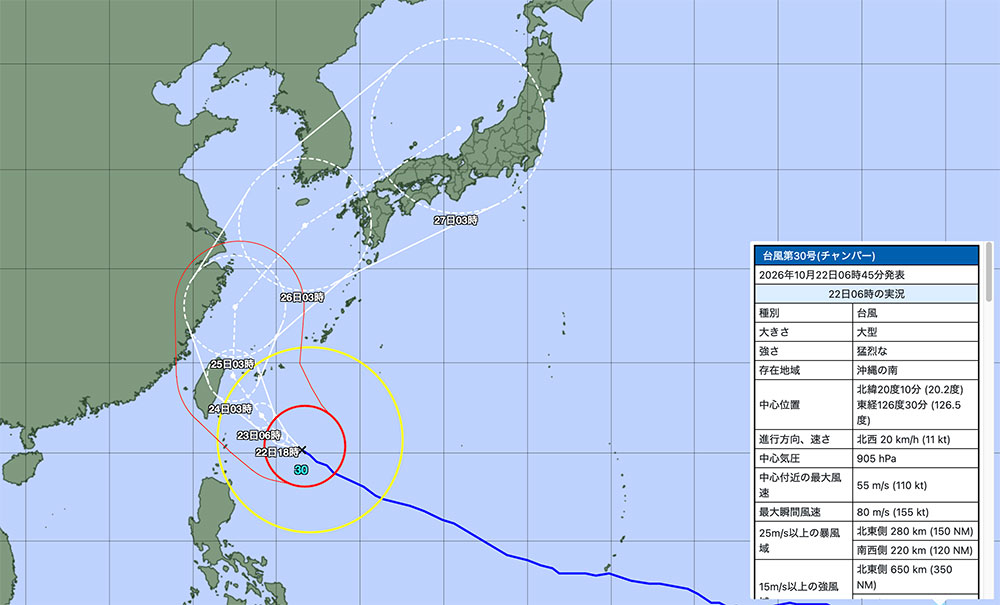 台風進路