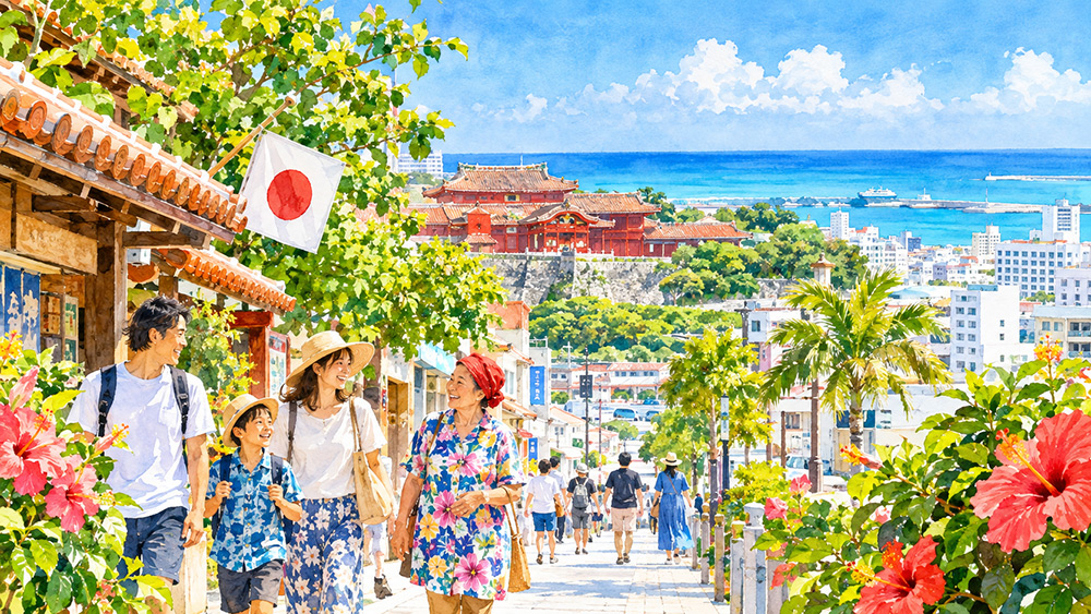 沖縄の街と海を彩る旅路-6