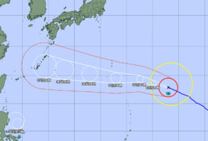 台風進路図