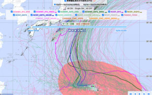 各国の台風予測